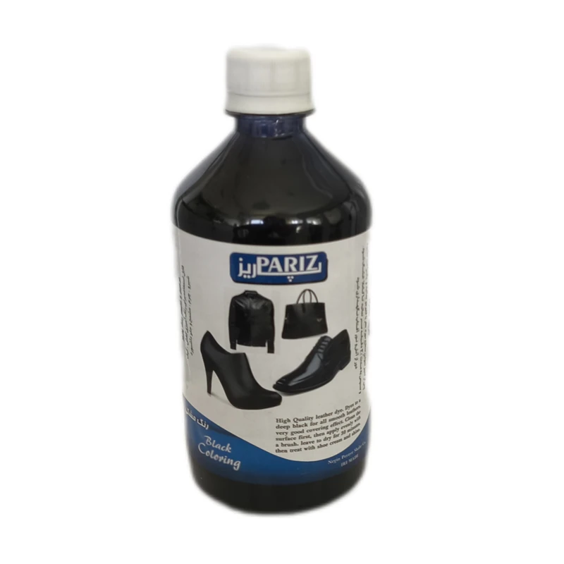 رنگ چرم مبلمان و خودرو پاریز مدل PAR.BLK500 حجم 500 میلی لیتر 