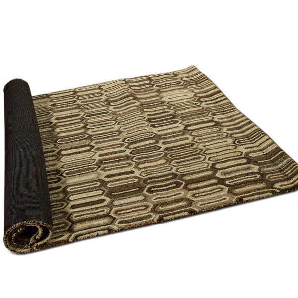 فرش نیمه دستبافت چهار متری وودو هوم مدل کویر