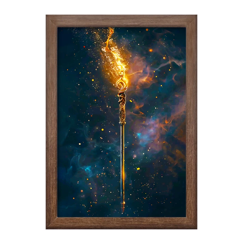 تابلو خندالو طرح عصای هری پاتر (Harry Potter) کد F10003