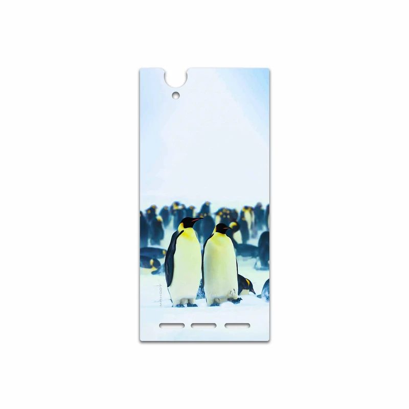 برچسب پوششی ماهوت مدل Penguin مناسب برای گوشی موبایل سونی Xperia T2 Ultra