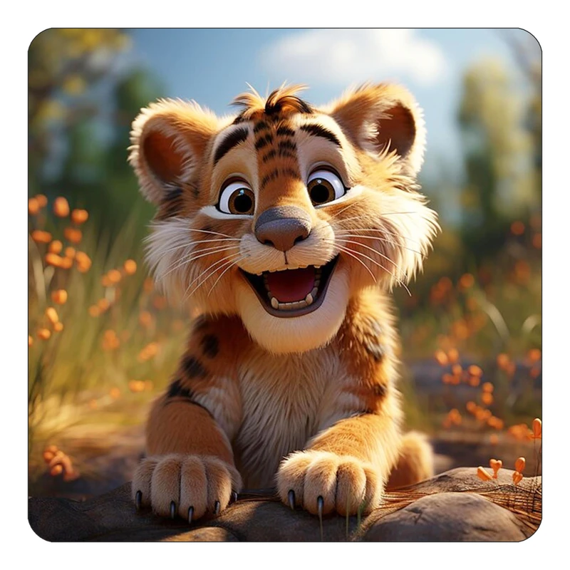 مگنت کاکتی طرح حیوانات کارتونی مدل mp27695