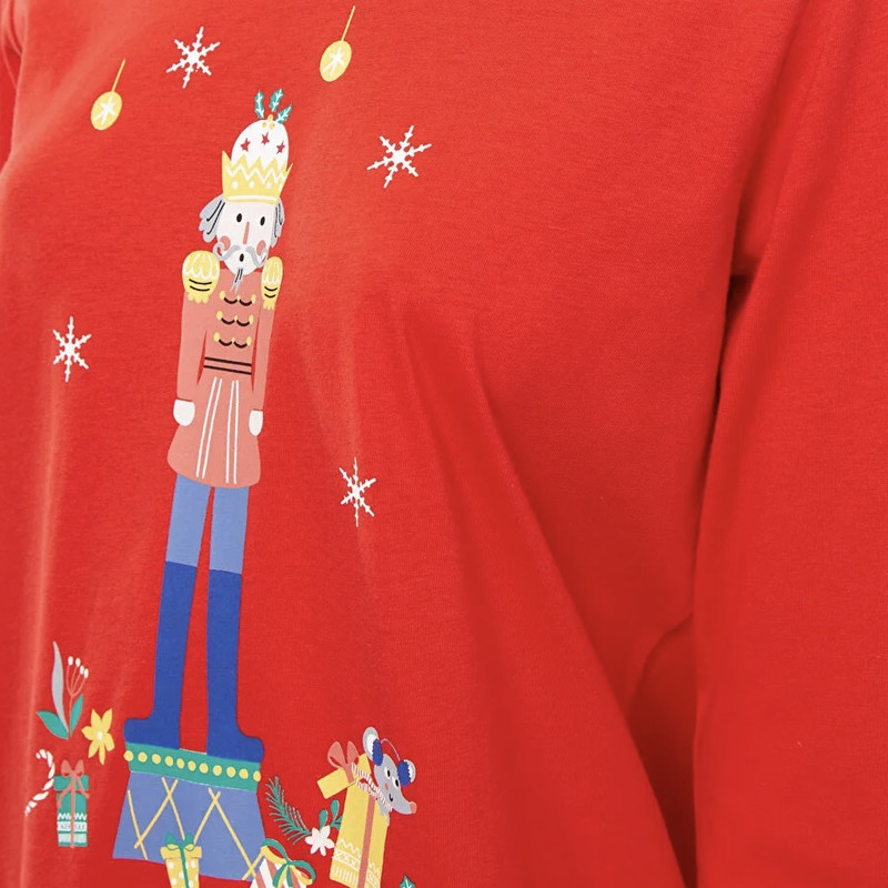 ست تی شرت آستین بلند و شلوار زنانه ال سی وایکیکی مدل سوپر پنبه ارگانیک