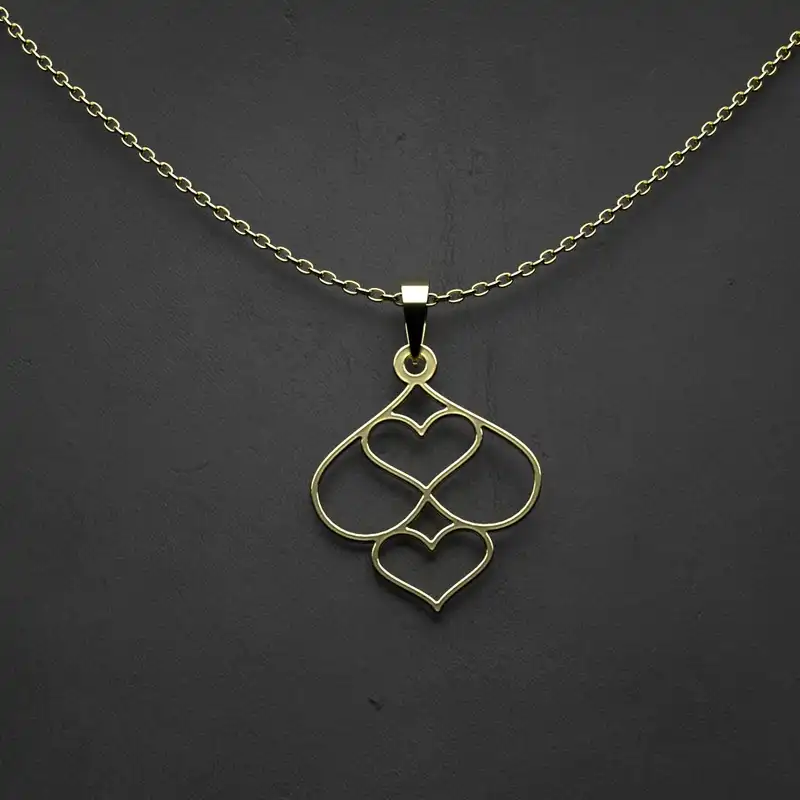 گردنبند طلا 18 عیار زنانه مدوپد مدل اشک کد CA10560