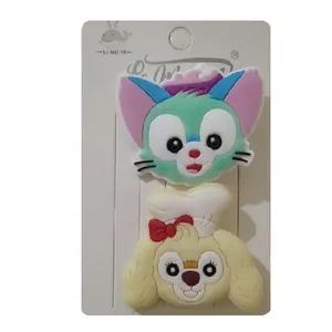 گیره مو دخترانه مدل انبری عروسکی کد 03 بسته 2 عددی