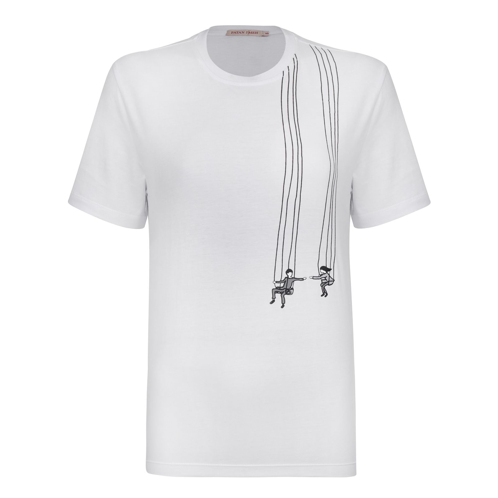 تی شرت آستین کوتاه زنانه پاتن جامه مدل  نخی 131631020297000 رنگ سفید -  - 1