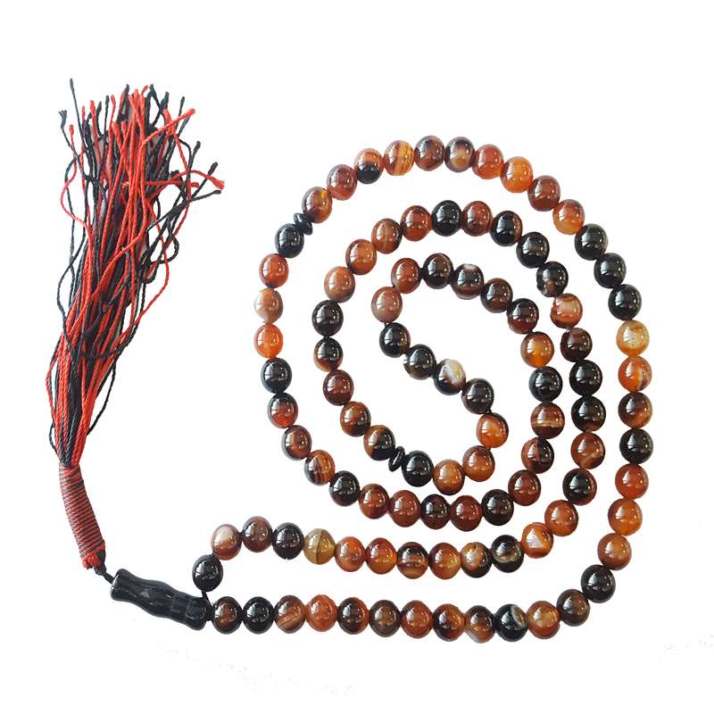 تسبیح مدل سلیمانی 8 میل گرد