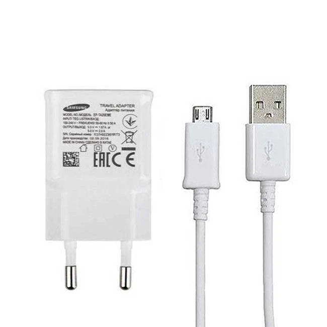 شارژر دیواری کد M-01 به همراه کابل تبدیل microUSB