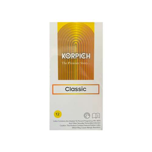کاندوم کورپیچ مدل Classic بسته 12 عددی
