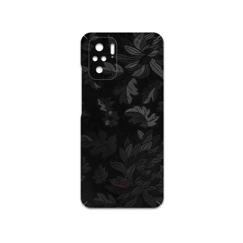 برچسب پوششی ماهوت مدل Black-Wildflower مناسب برای گوشی موبایل شیائومی Poco M5s