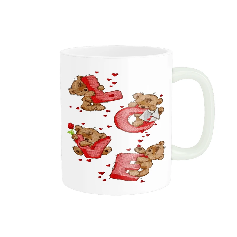 ماگ پاد آفرین مدل فانتزی طرح قلب عشق love عاشقانه کد p12011