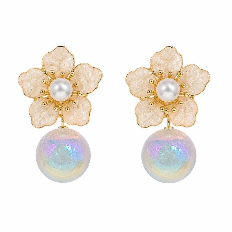 گوشواره زنانه مدل مرواریدی فشن ZHA1009