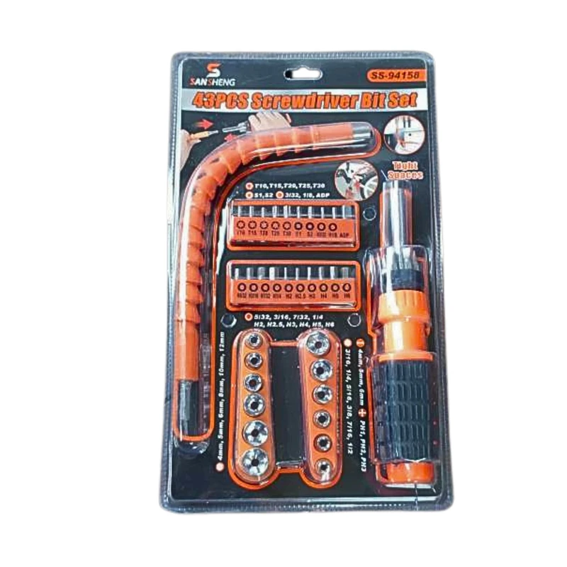 پیچ گوشتی سانشنگ کد 43P مجموعه 43 عددی
