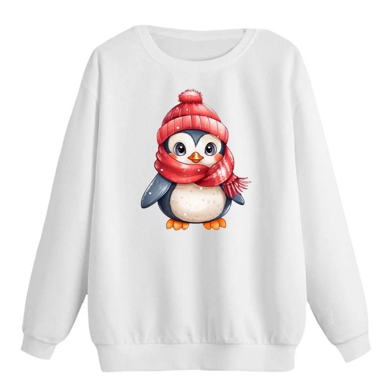 سویشرت زنانه مدل پنگوئن زمستونی کد p1  