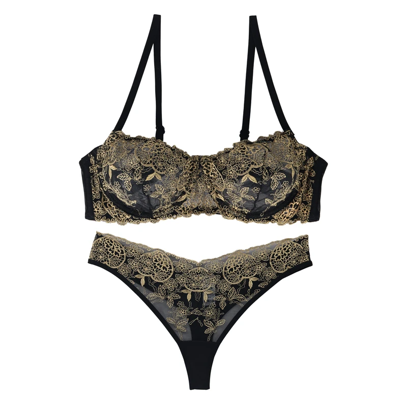 ست شورت و سوتین زنانه برتا مدل توری کد 2420BBG