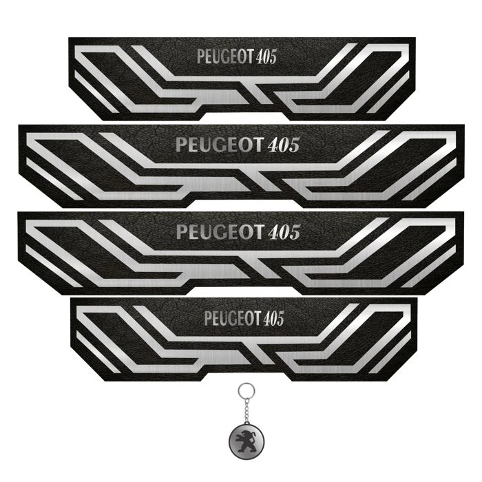  برچسب پارکابی خودرو مهدیار کد PKA 2004 مناسب برای پژو 405 مجموعه 4 عددی به همراه جا کلیدی