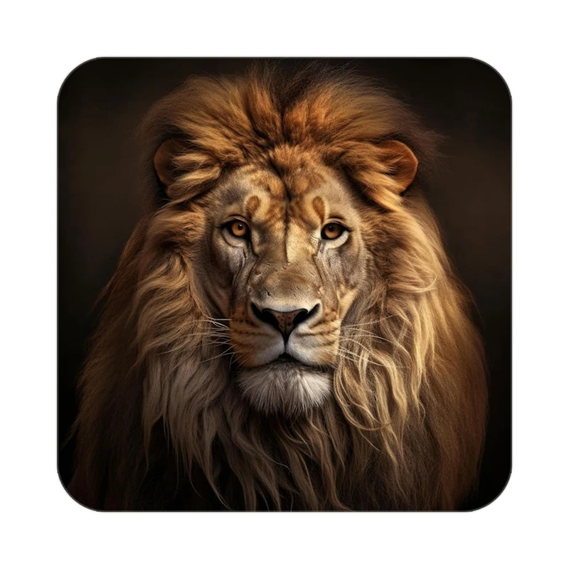 زیر لیوانی کاکتی طرح شیر مدل mp24010