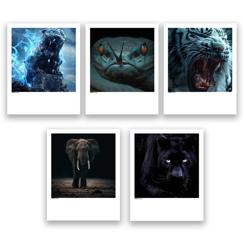 آویز تزیینی عرش مدل فانتزی حیوانات کد Asa1010 مجموعه پنج عددی