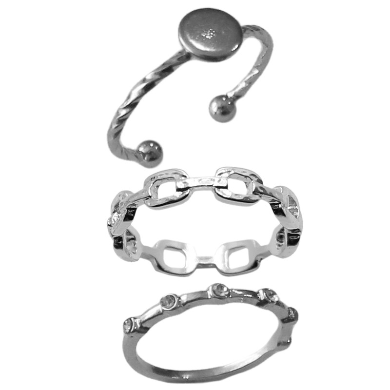 بند انگشتی زنانه کد RKH_1225 مجموعه 3 عددی