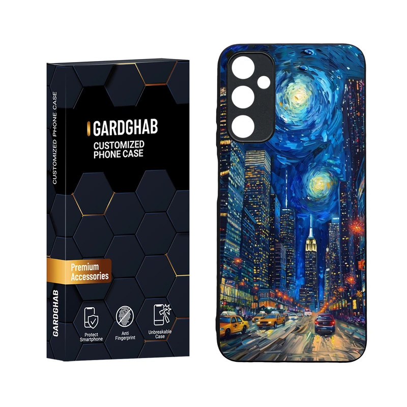 کاور گارد قاب مدل دورژله ای پشت گلس هنری مناسب برای گوشی موبایل سامسونگ Galaxy A05s