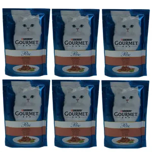 پوچ گربه گورمت مدل اردک وزن 85 گرم بسته 6 عددی 