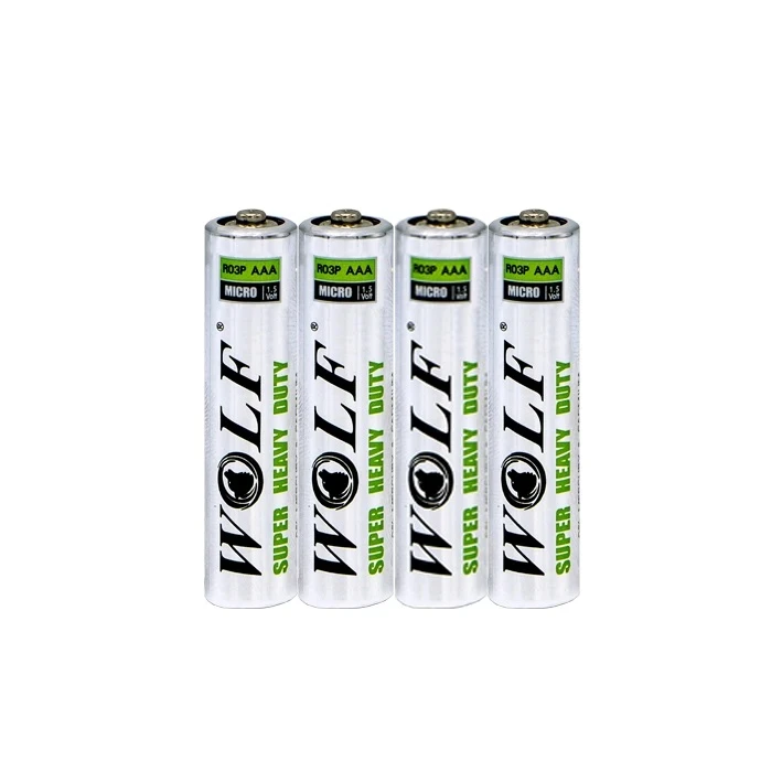 باتری نیم قلمی ولف مدل Super Heavy Duty بسته 4عددی