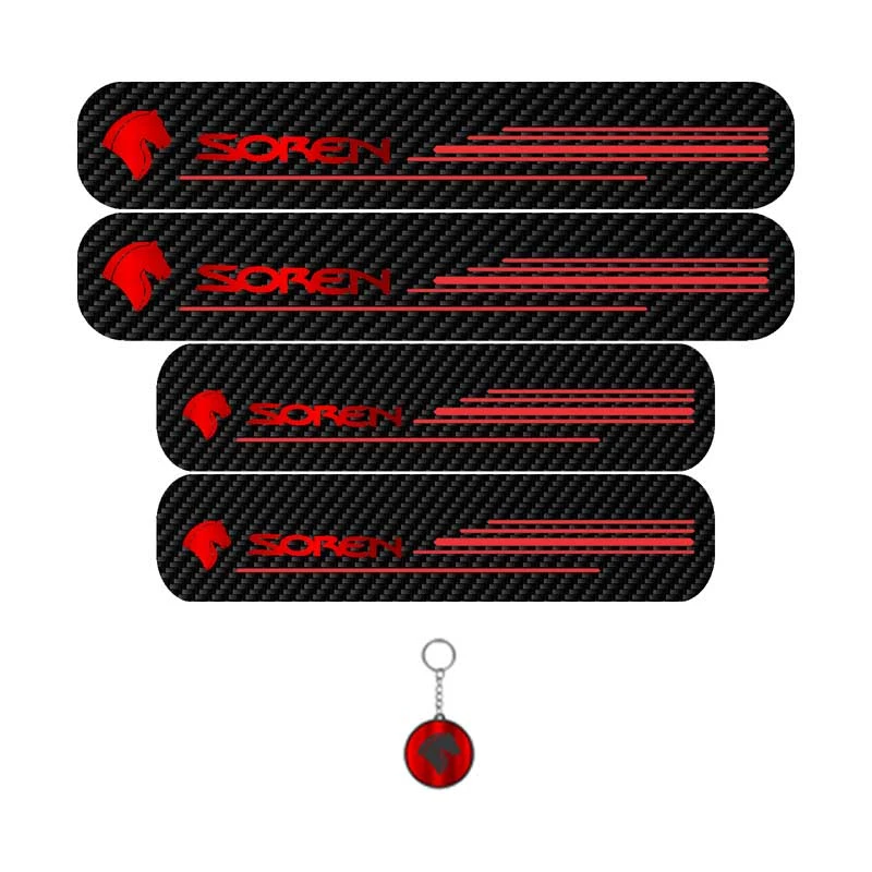 برچسب پارکابی خودرو لندمون کد LC013 MR مناسب برای سمندسورن مجموعه 4عددی به همراه جاکلیدی