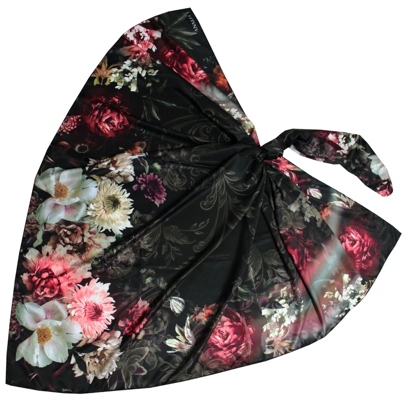 روسری زنانه آنالیا مدل ابریشم توییل لاکچری دور دست دوز کد 9780