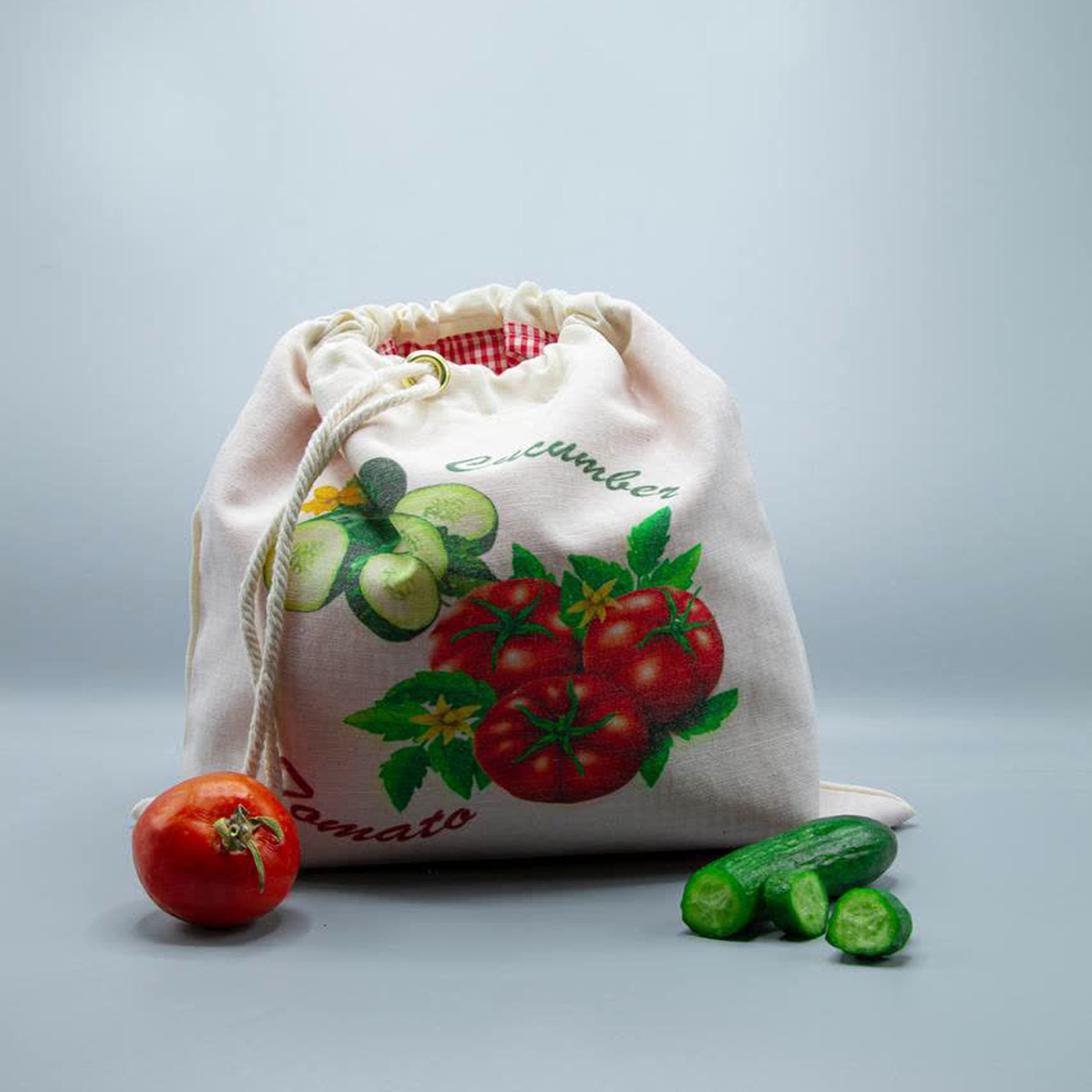 کیسه سبزی مدل میوه بسته 5 عددی