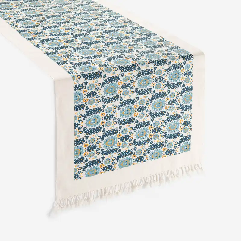 رومیزی چاپ دستی گدار مدل گلستان