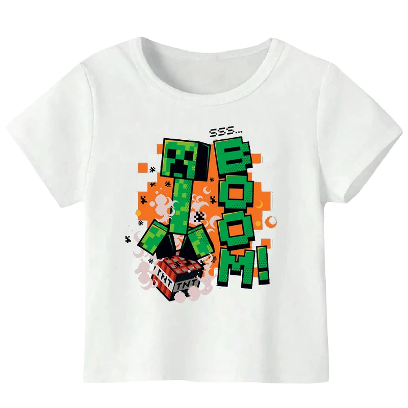 تی شرت آستین کوتاه پسرانه مدل ماینکرفت WS 59