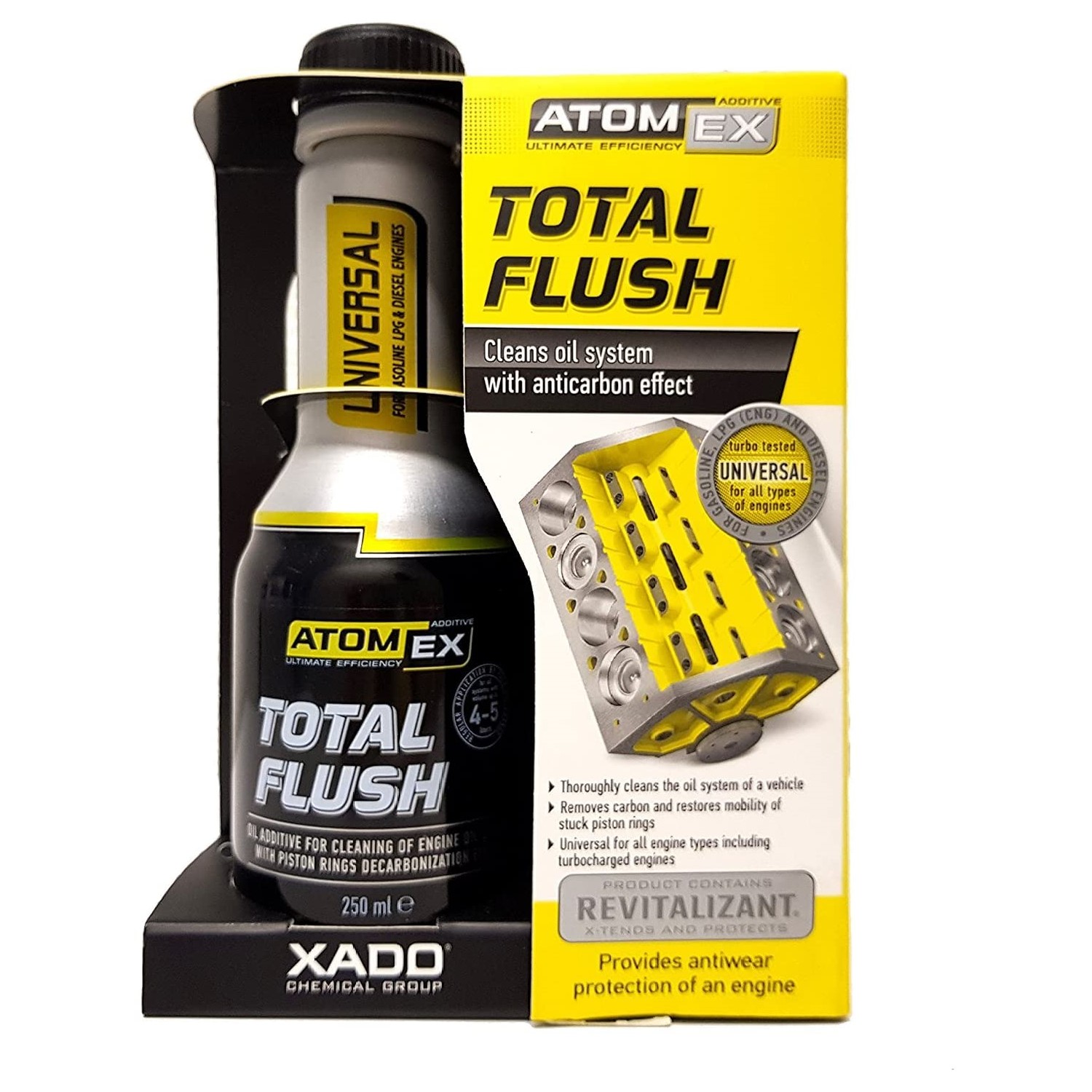 مکمل تمیزکننده روغن موتور اکسادو مدل Total Flush حجم 250 میلی لیتر