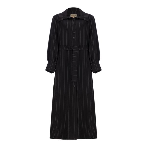 مانتو زنانه السانا مدل آلوین کد 216901 رنگ مشکی