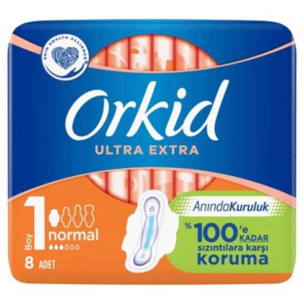 نوار بهداشتی اورکید مدل ULTRA EXTRA بسته 8 عددی نوار بهداشتی اورکید مدل ULTRA EXTRA بسته 8 عددی