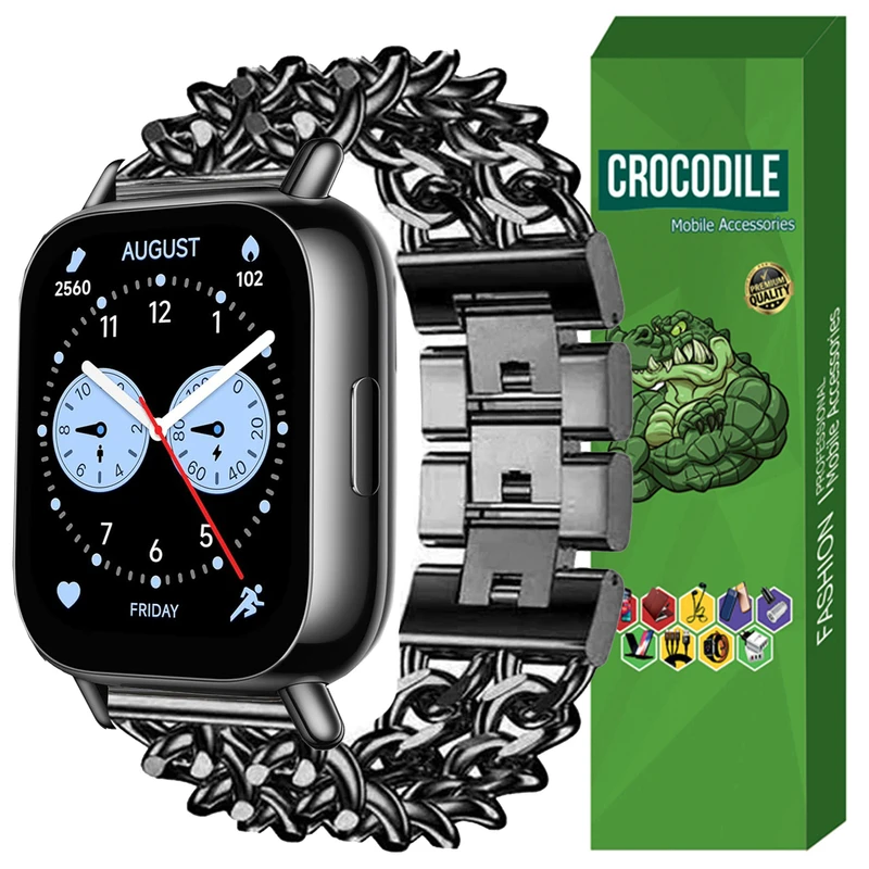 بند کروکودیل مدل CARTIER مناسب برای ساعت هوشمند شیائومی Redmi Watch 5 Lite 22MM