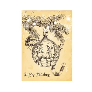 کارت پستال مدل سال نو CHRISTMAS کد 30