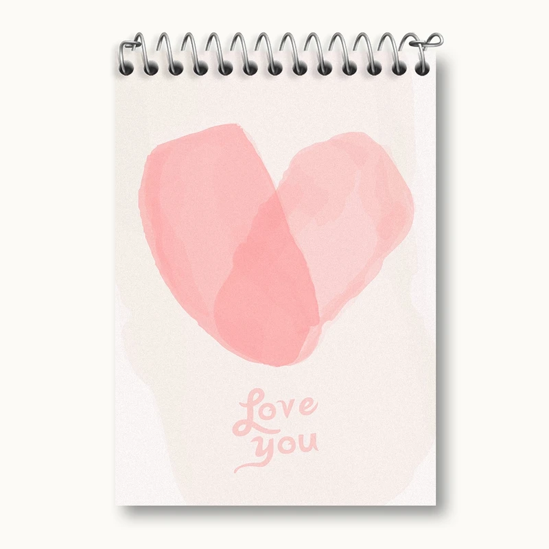 دفتر یادداشت 50 برگ خندالو مدل Love You کد N1309