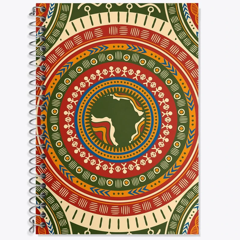 دفتر زبان 50 برگ خندالو مدل سه خط طرح آفریقا Africa کد 29826