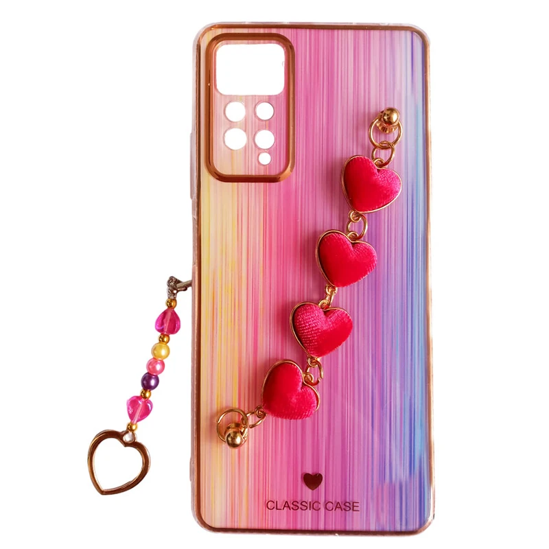 کاور طرح ماربل مدل قلب کد A10001 مناسب برای گوشی موبایل شیائومی Note 11 Pro 4G / Note 11 Pro 5G / Note 12 Pro 4G به همراه بند آویز