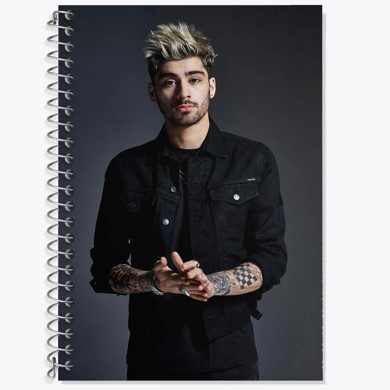 دفتر زبان 50 برگ خندالو مدل سه خط طرح زین مالیک گروه موسیقی وان دایرکشن One Direction کد 18953