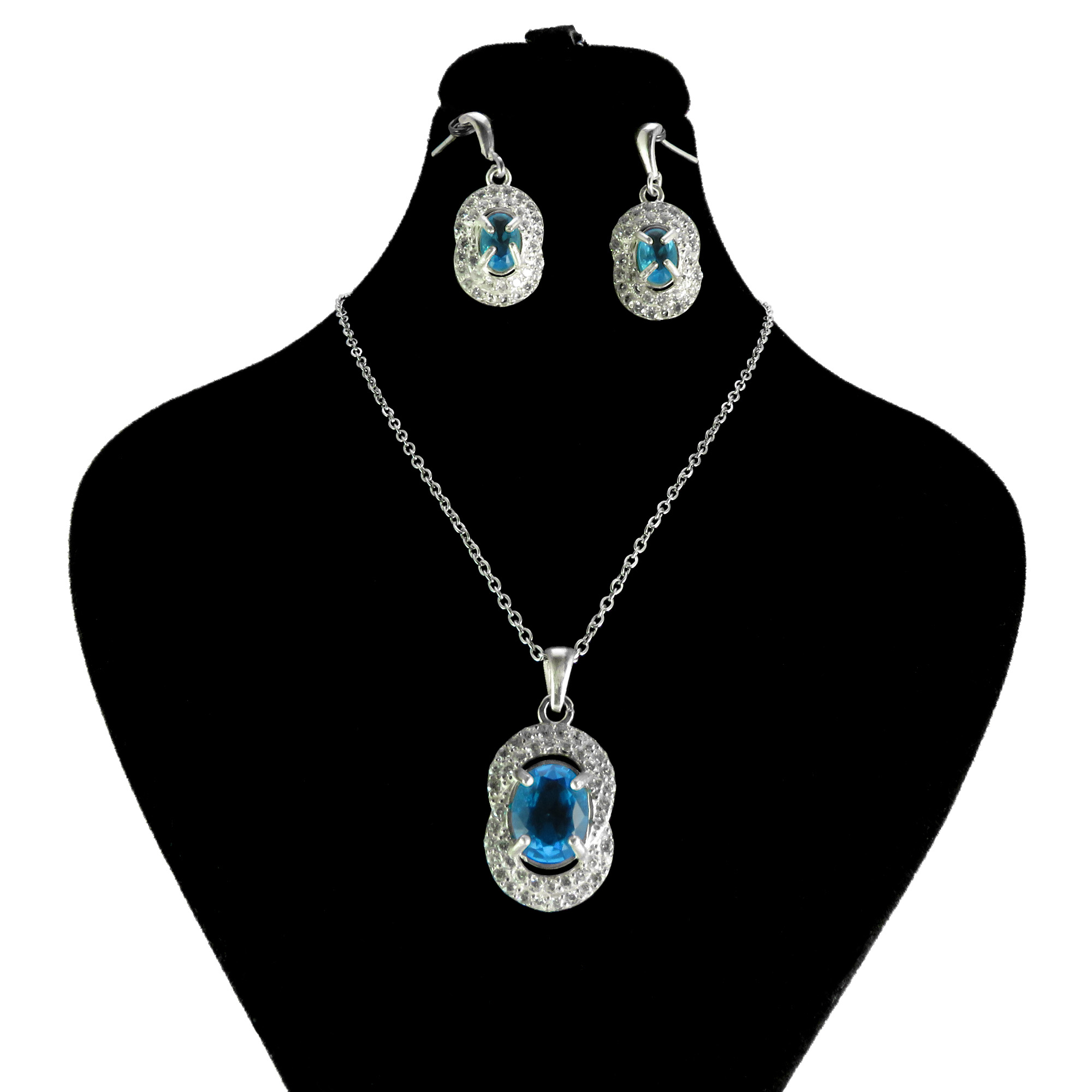 نیم ست نقره زنانه کد AV129