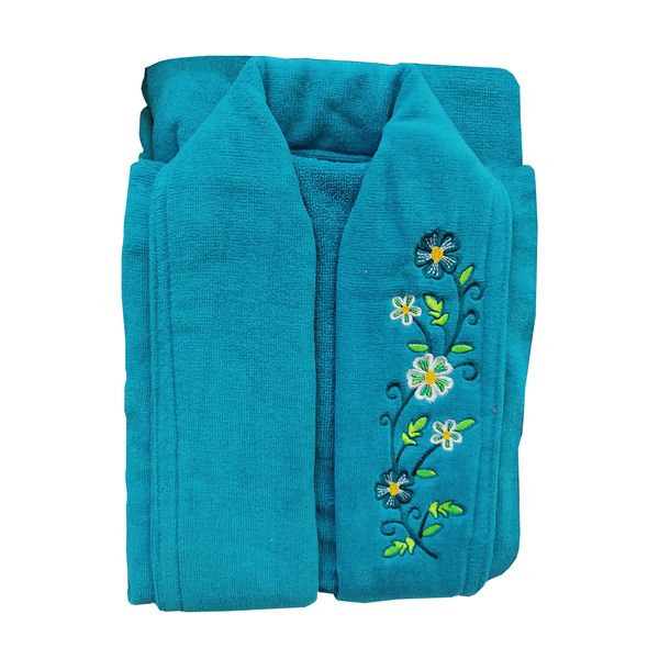 حوله پالتویی مدل گلواره سایز 125 حوله پالتویی مدل گلواره سایز 125