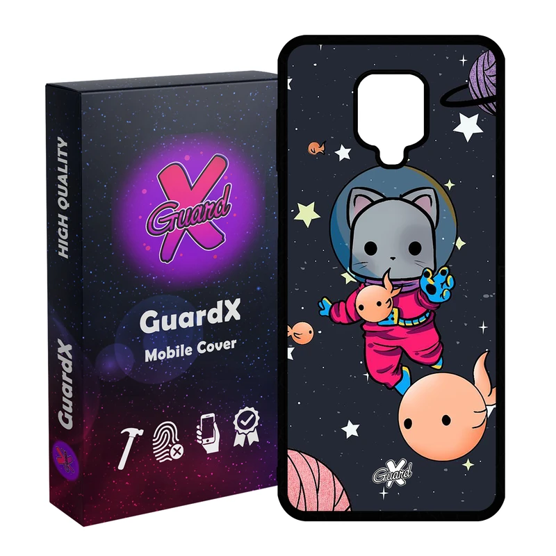 کاور گارد ایکس طرح Cat مدل Glass10044 مناسب برای گوشی موبایل شیائومی Redmi Note 9S / Note 9 Pro / Note 9 Pro Max