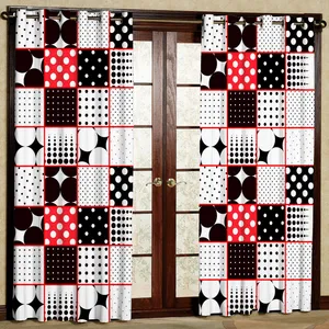 پرده مدل مخمل مربعی پانچی کد 4199 سایز 140x200 سانتی متر