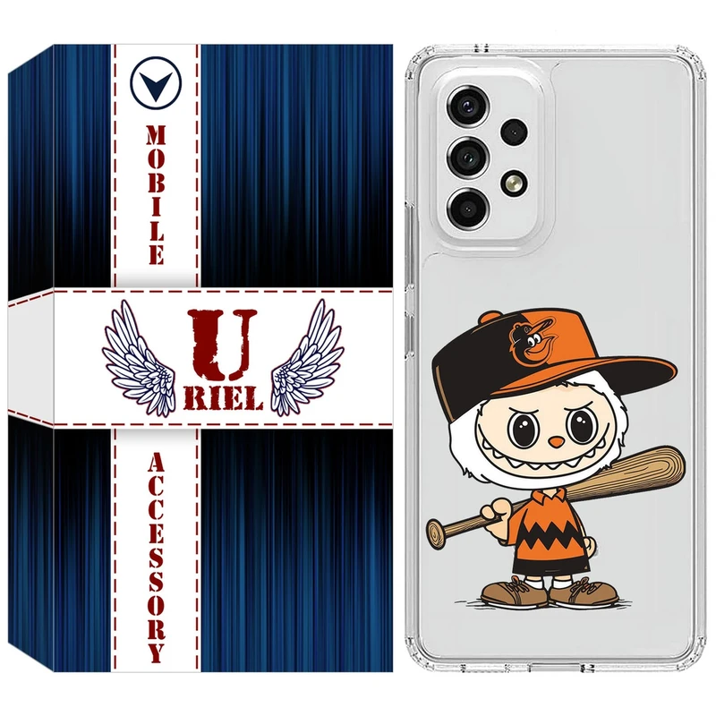 کاور یوریل قاب مدل Clear کد 128 طرح لبوبو مناسب برای گوشی موبایل سامسونگ Galaxy A32 5G / M32 5G