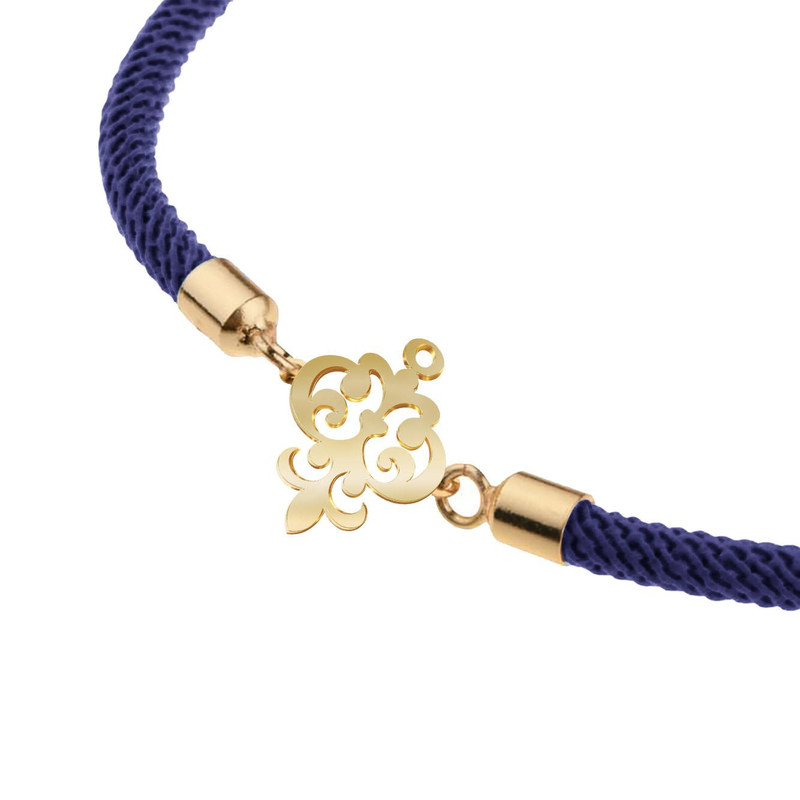 دستبند طلا 18 عیار زنانه مدوپد مدل اسلیمی کد D15-10686