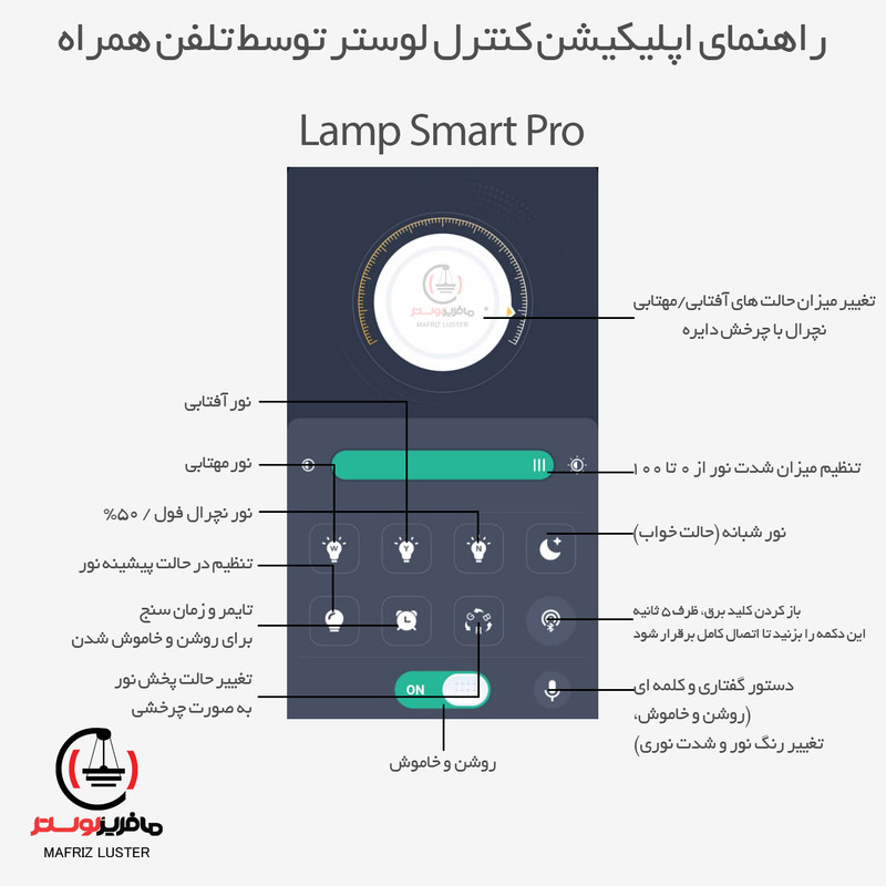 لوستر مافریز مدل مدرن کد SPN3-260