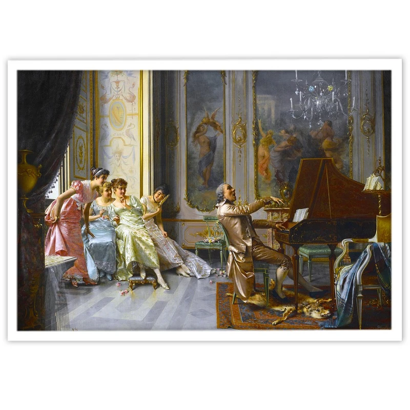 تابلو بکلیت طرح نقاشی فرانسوی مدل W-15488