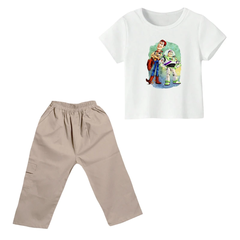 ست تی شرت و شلوارک پسرانه مدل داستان اسباب بازی کد ۲