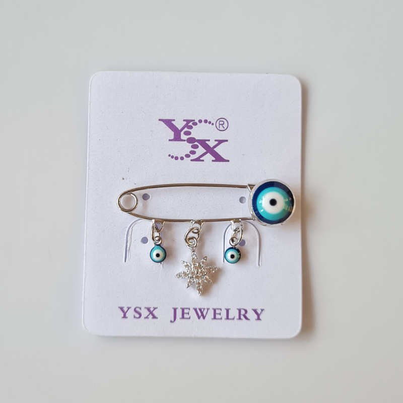 سنجاق سینه دخترانه وای اس ایکس مدل چشم نظر