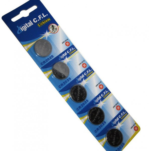 باتری سکه ای سی اف ال مدل cr2016 بسته 5 عددی